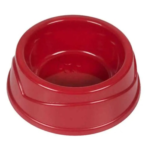 Comedouro Four Plastic Simples Vermelho 150ml