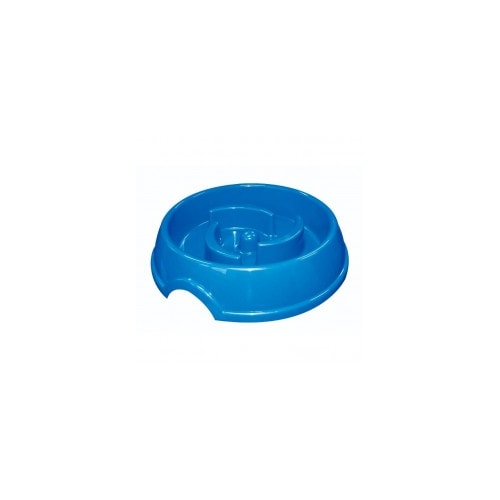 Comedouro Furacão Pet Lento Coma Melhor Slim Azul
