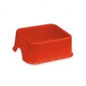 Comedouro Furacão Pet Quadrado Vermelho N4 2L