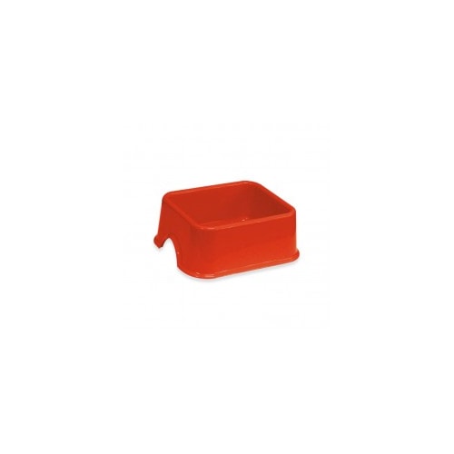 Comedouro Furacão Pet Quadrado Vermelho N4 2L