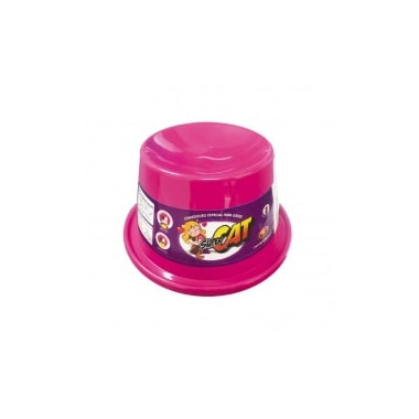 Comedouro Furacão Pet Super Cat Rosa 200ml