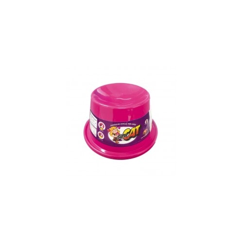 Comedouro Furacão Pet Super Cat Rosa 200ml