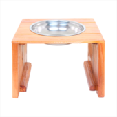 Comedouro House e Garden com Suporte Madeira 1,1L N1