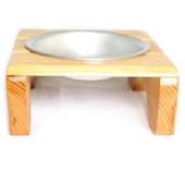 Comedouro House e Garden com Suporte Madeira 400ml N1