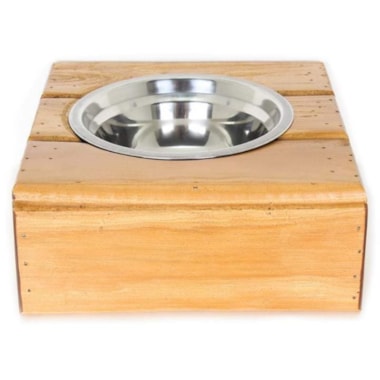 Comedouro House e Garden com Suporte Madeira 400ml N2