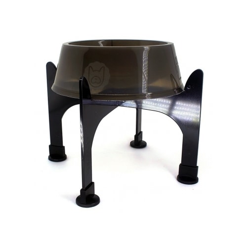 Comedouro Lilopety com Suporte Preto Médio 750ml