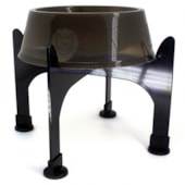 Comedouro Lilopety com Suporte Preto Pequeno 750ml