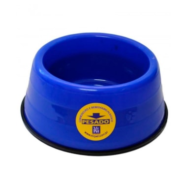 Comedouro Mr Pet Pesado Azul Grande 2500ml