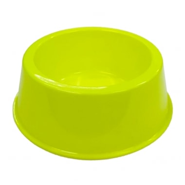 Comedouro Pet Toys Amarelo Neon 1,9L