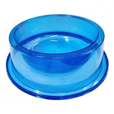 Comedouro Pet Toys Anti Formigas com Glitter Azul 300ml
