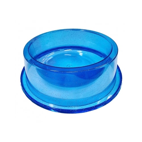 Comedouro Pet Toys Anti Formigas com Glitter Azul 300ml