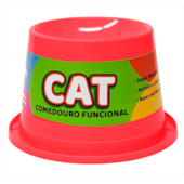 Comedouro Pet Toys Cat Alto Anti Formigas Vermelho 250ml