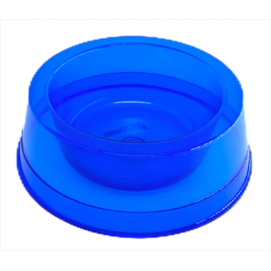 Comedouro Pet Toys Filhotes Simples Azul Transparente 300ml
