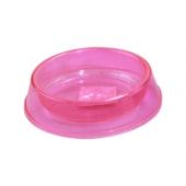 Comedouro Pet Toys Gato Rosa Transparente 160ml