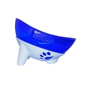 Comedouro Pet Toys Inclinado com Glitter Azul 600ml