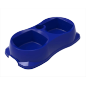 Comedouro Plast Pet Duplo Zooplast Azul Pequeno