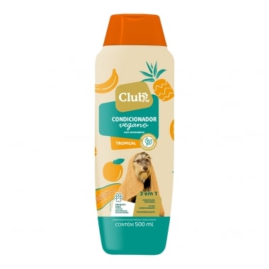 Condicionador Club Pet Vegano Tropical 3 em 1 500ml