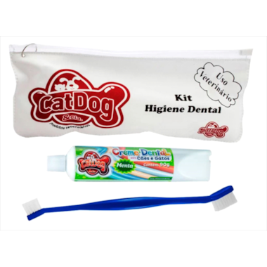 Conjunto Cat Dog Higiene Bucal - Menta
