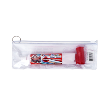 Conjunto Cat Dog Higiene Bucal - Morango