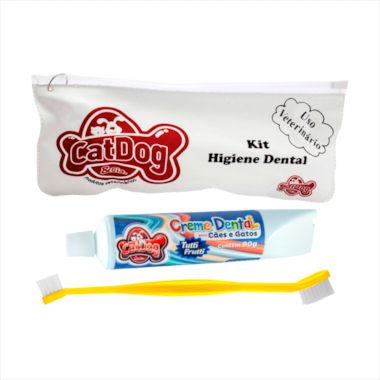 Conjunto Cat Dog Higiene Bucal - Tutti Frutti