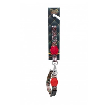 Conjunto Club Pet Coleira e Guia com Borrachinha Grande