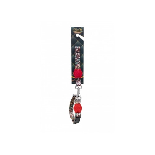 Conjunto Club Pet Coleira e Guia com Borrachinha Grande