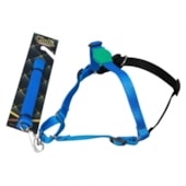 Conjunto Club Pet Guia e Peitoral Anti Puxão Médio