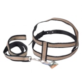 Conjunto Club Pet Guia e Peitoral Refletivo N3