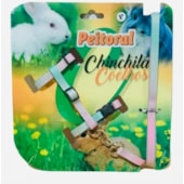 Conjunto Club Pet Guia e Peitoral Seda Coelhos Pequeno