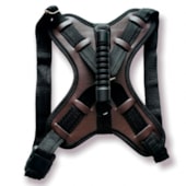 Conjunto Club Pet Guia e Peitoral Tático Ajustável Marrom