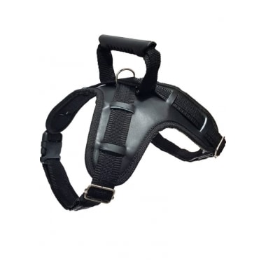 Conjunto Pet Repasse Guia e Peitoral Tático Ajustável Preto