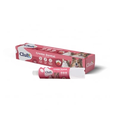 Creme Dental Club Pet Morango 90g