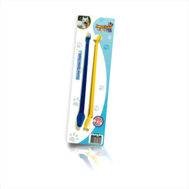 Escova Dental Dupla American Pets com 2 unidades