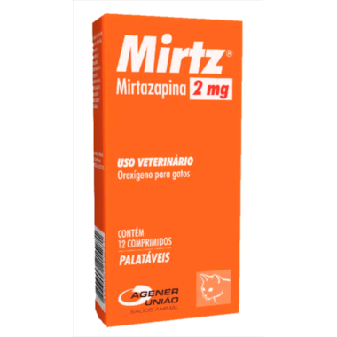 Estimulante de Apetite Mirtz 2mg com 12 comprimidos