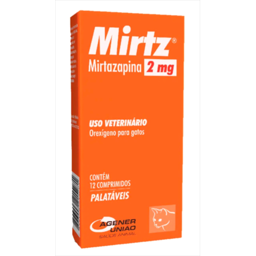 Estimulante de Apetite Mirtz 2mg com 12 comprimidos