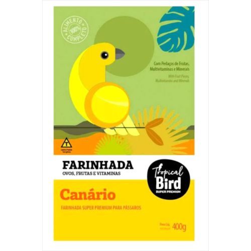 Farinhada Tropical Bird com Pedaços Frutas Canários 400g