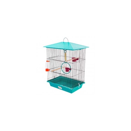 Gaiola Vivo Pet Arame Calopsita Preta e Verde