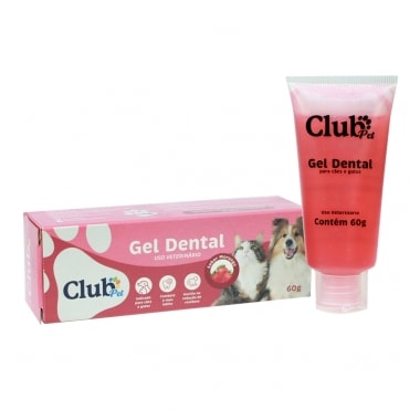 Gel Dental Club Pet Morango 60g