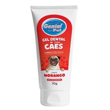 Gel Dental Genial Pet Morango 70g