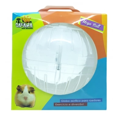 Globo Savana Acrílico Transparente Pequeno Roedores
