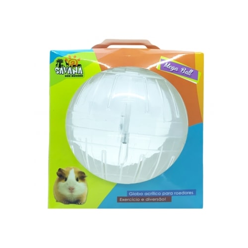 Globo Savana Acrílico Transparente Pequeno Roedores