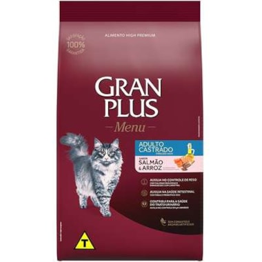 Gran Plus Menu Salmão Gatos Cast - Granel
