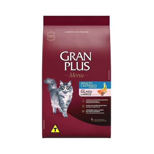 Gran Plus Menu Salmão Gatos Cast - Granel