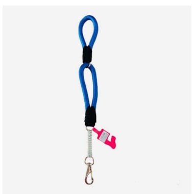 Guia Pet Repasse Corda Dupla Azul 16mmx60cm