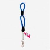 Guia Pet Repasse Corda Dupla com Amortecedor Azul 16mmx60cm