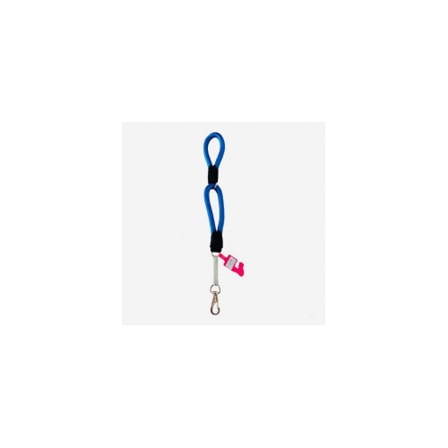 Guia Pet Repasse Corda Dupla com Amortecedor Azul 16mmx60cm