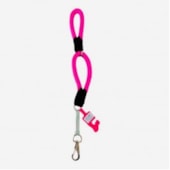 Guia Pet Repasse Corda Dupla com Amortecedor Rosa 16mmx60cm
