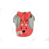 Jaqueta Club Pet Moletom com Bolso Rosa Mini