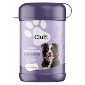 Lenços Umedecidos Club Pet Cães Lavanda Limpeza Suave com 75 Unidades