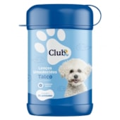 Lenços Umedecidos Club Pet Cães Talco com 75 unidades